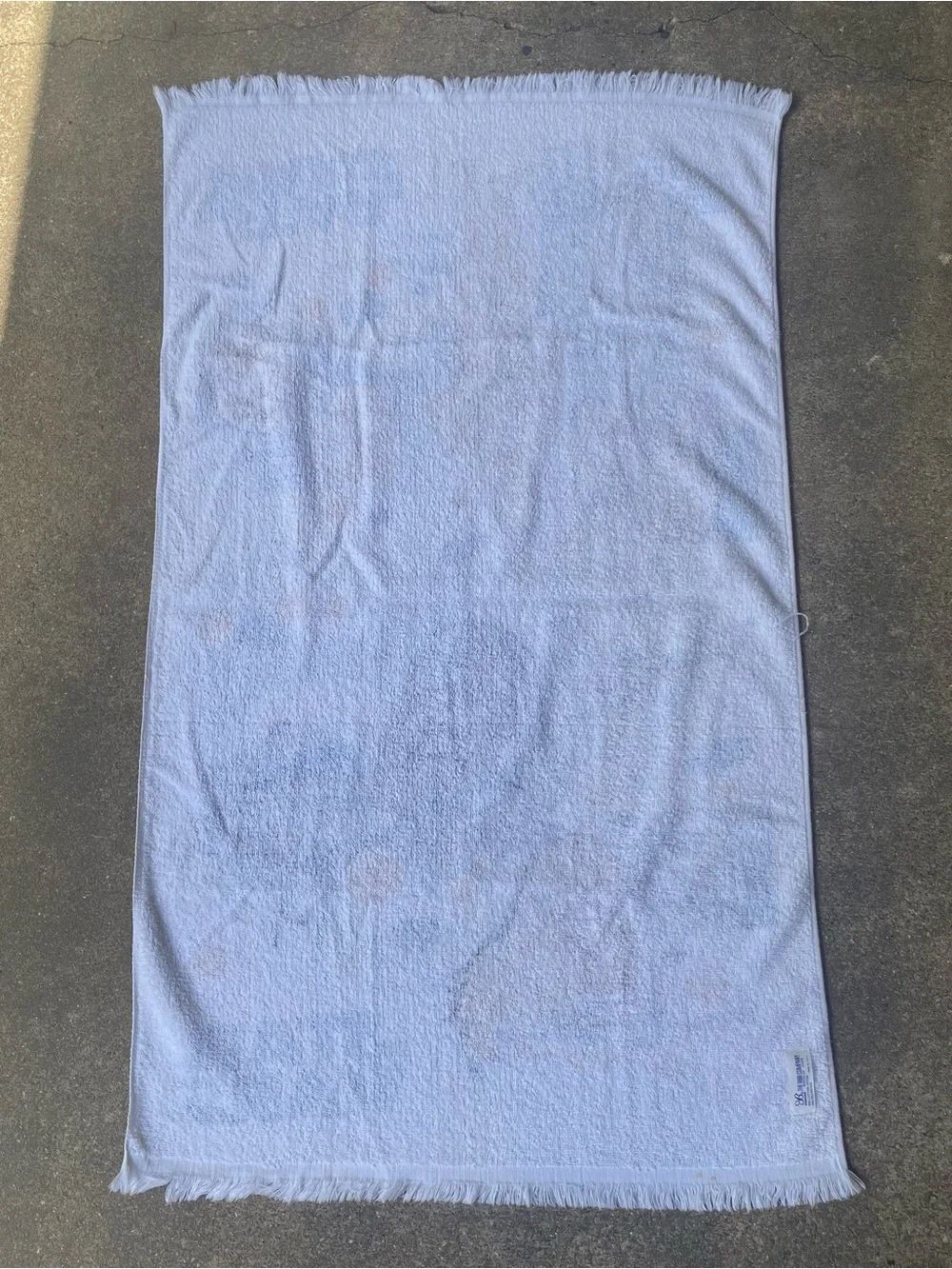 VTG 70's RARE Blue Star Wars Darth Vader Han Solo Bath Beach Towel 42x25